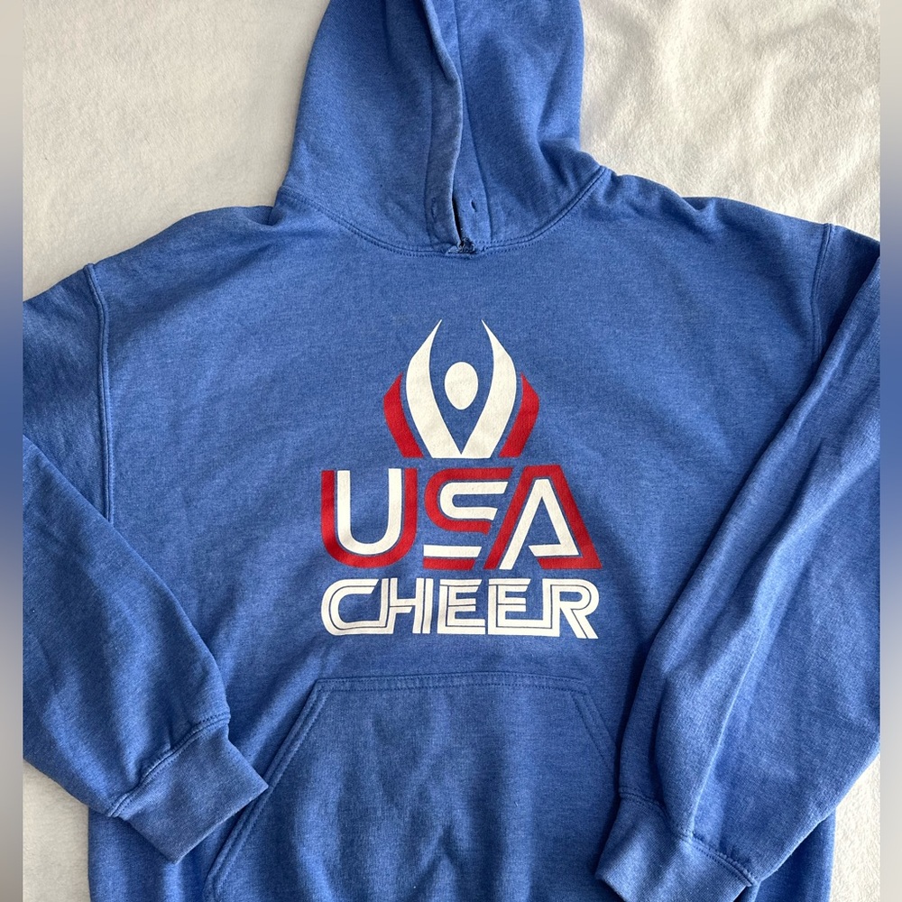 Blue USA Cheer Hoodie